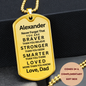 My Son Braver - Dog Tag Necklace