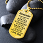 My Son Braver - Dog Tag Necklace