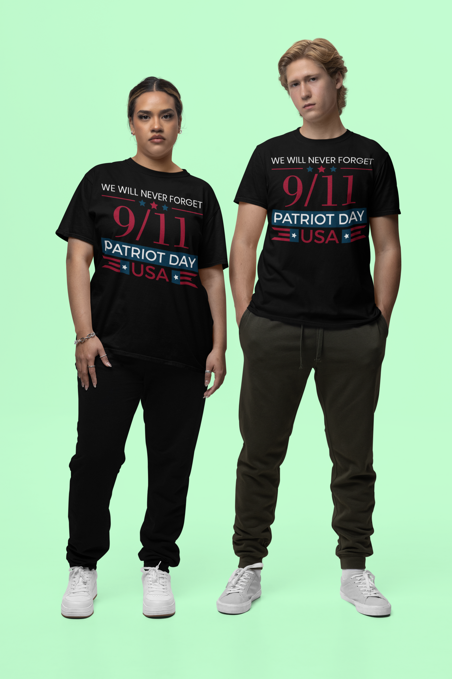 [Almost Sold Out] - We Will Never Forget 9/11 Patriot Day T-shirt