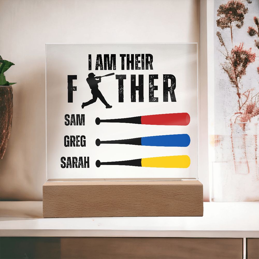 [Almost Sold Out] Baseball Personalized Father's Acrylic Plaque