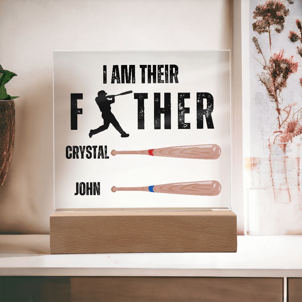 [Almost Sold Out] Custom Baseball Father's Acrylic Plaque