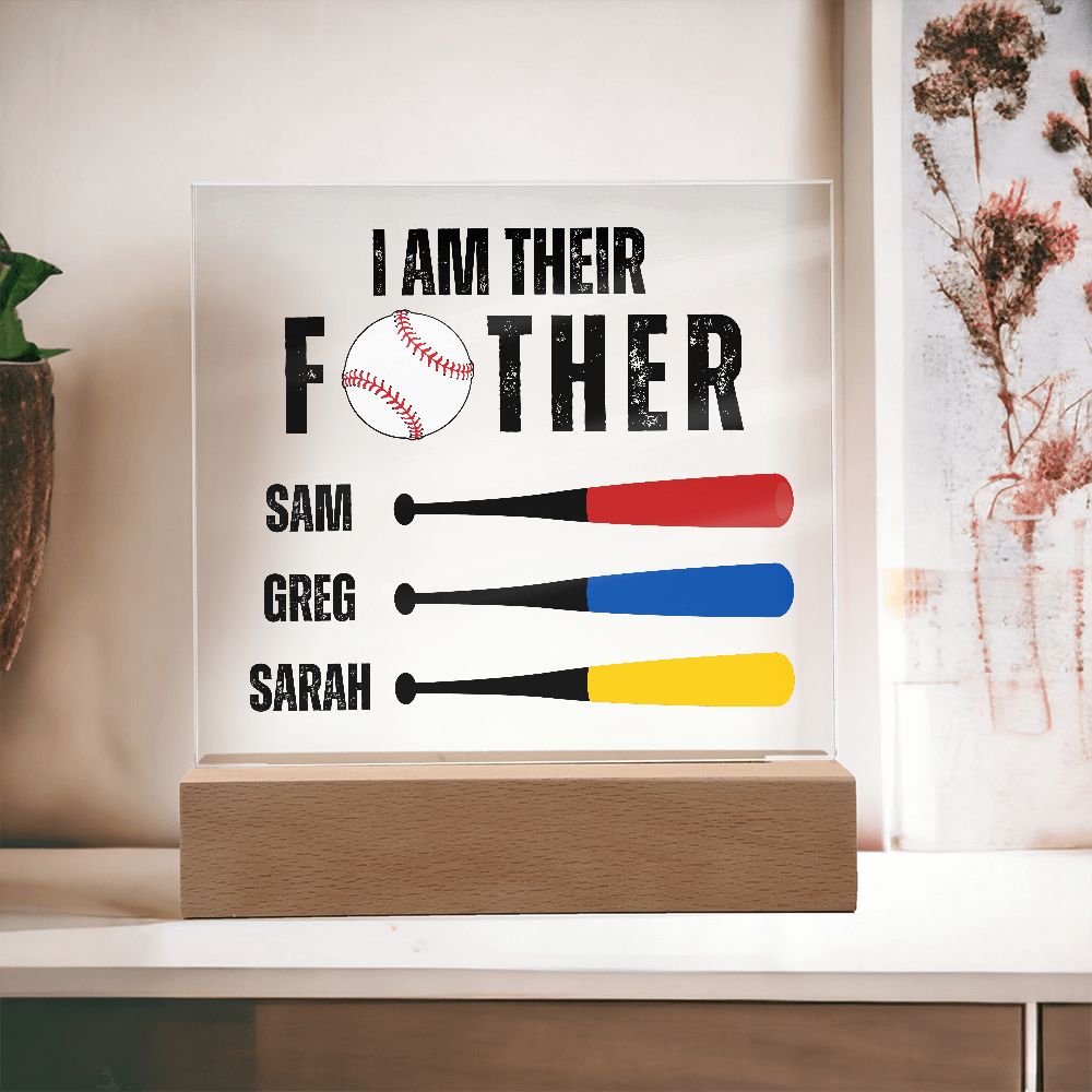 [Almost Sold Out] Personalized Baseball Father's Day Acrylic Plaque