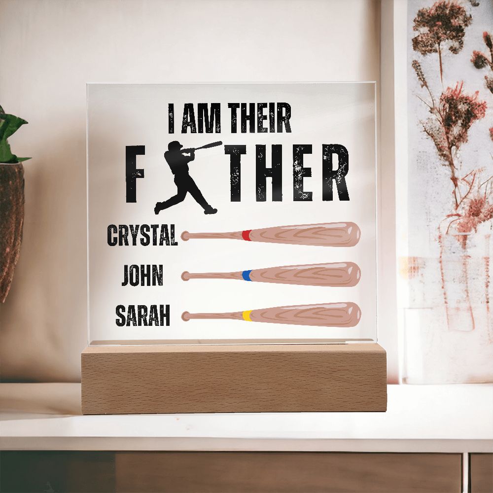 [Almost Sold Out] Custom Baseball Father's Acrylic Plaque
