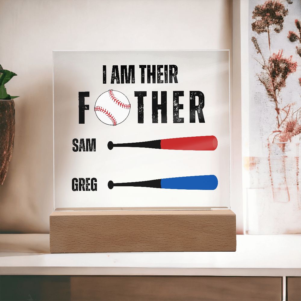 [Almost Sold Out] Personalized Baseball Father's Day Acrylic Plaque