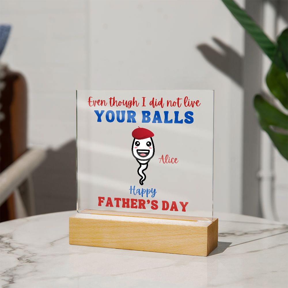 [Almost Sold Out] Bonus Dad / Step Dad Personalized Father's Day Acrylic Plaque