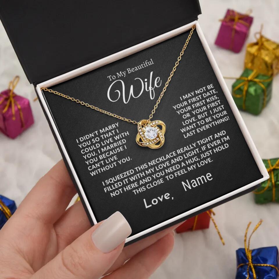 To My Soulmate - Love Knot Necklace