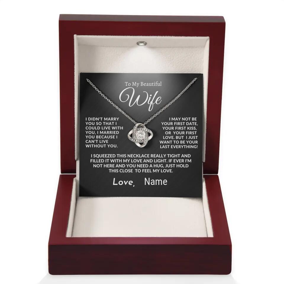 To My Soulmate - Love Knot Necklace