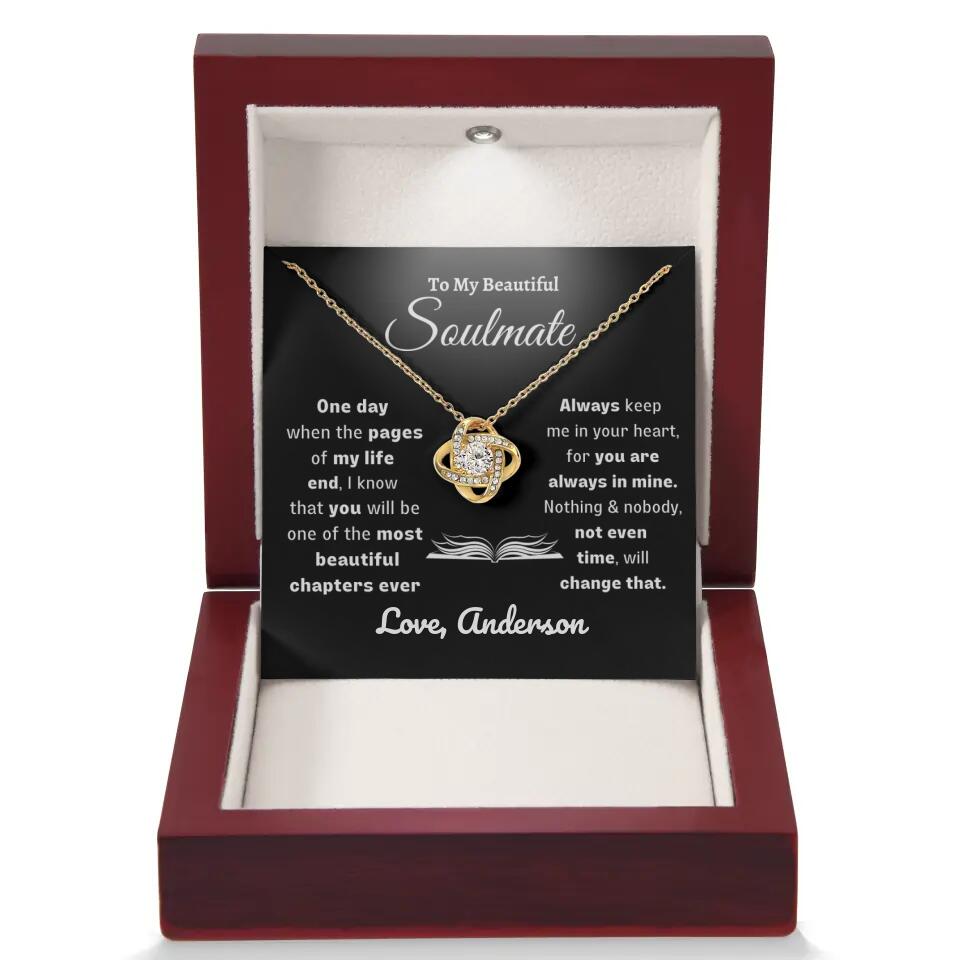 [ALMOST SOLD OUT] TO MY SOULMATE - PERSONALIZED LOVE KNOT NECKLACE