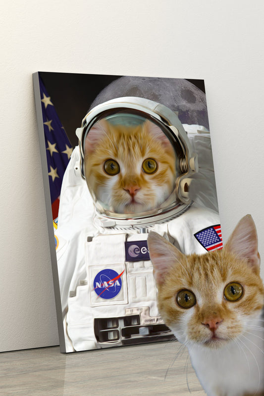 SEE YOUR BELOVED CAT EXPLORE SPACE IN THIS BEAUTIFUL CANVAS