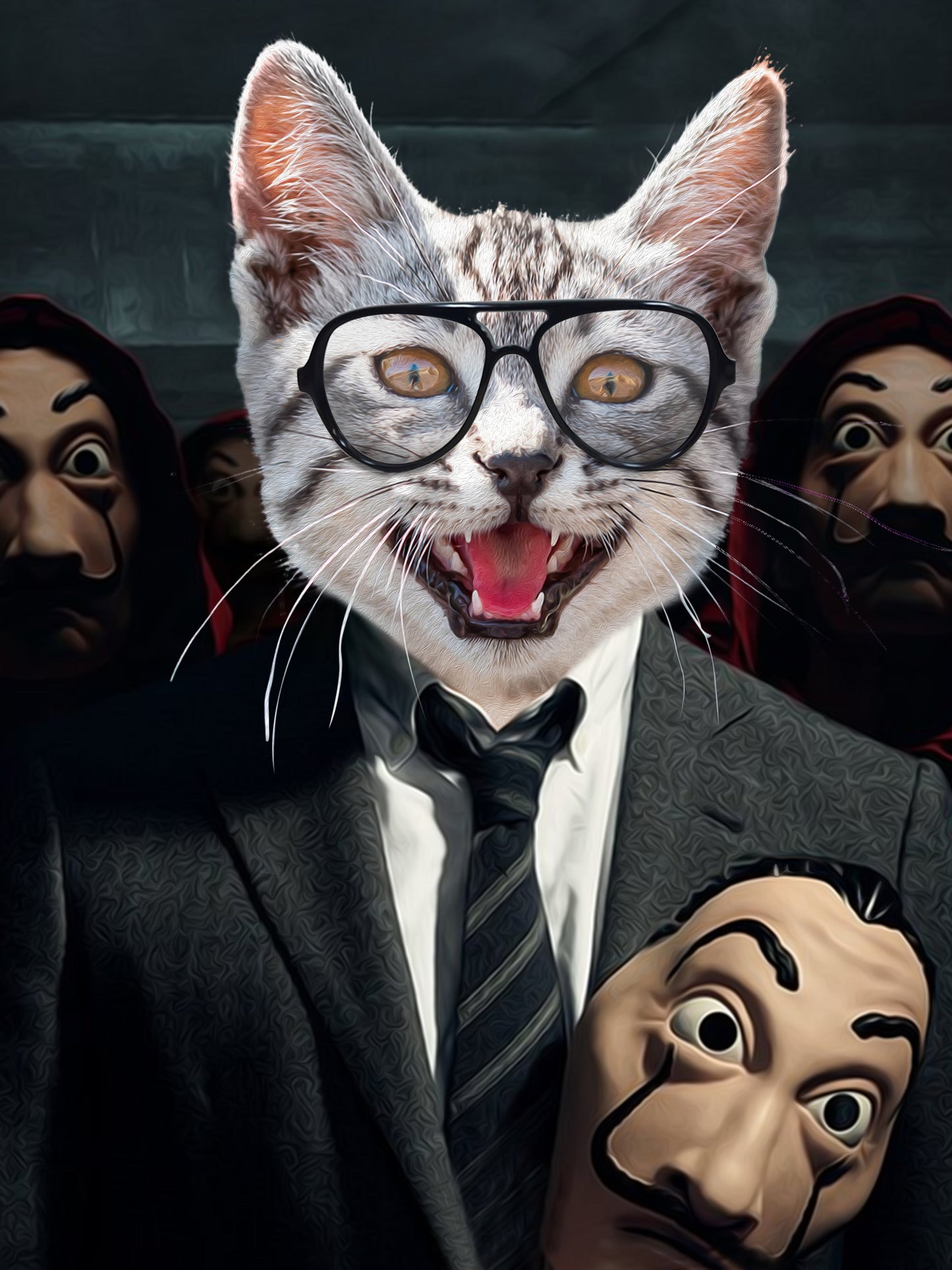 SEE YOUR BELOVED PROFESSOR CAT LEAD A HEIST ON CANVAS