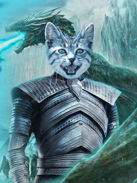 SEE YOUR BELOVED CAT BE THE ICE KING ON CANVAS