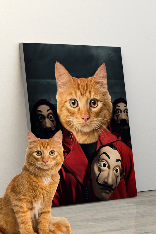 SEE YOUR BELOVED CAT BE PART OF THE HEIST ON CANVAS
