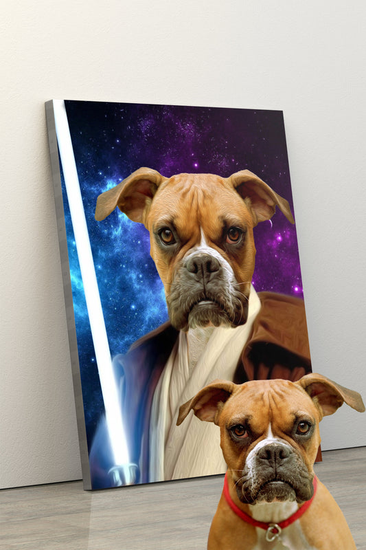 SEE YOUR BELOVED DOG PROTECTING YOU WITH A LIGHT SABER