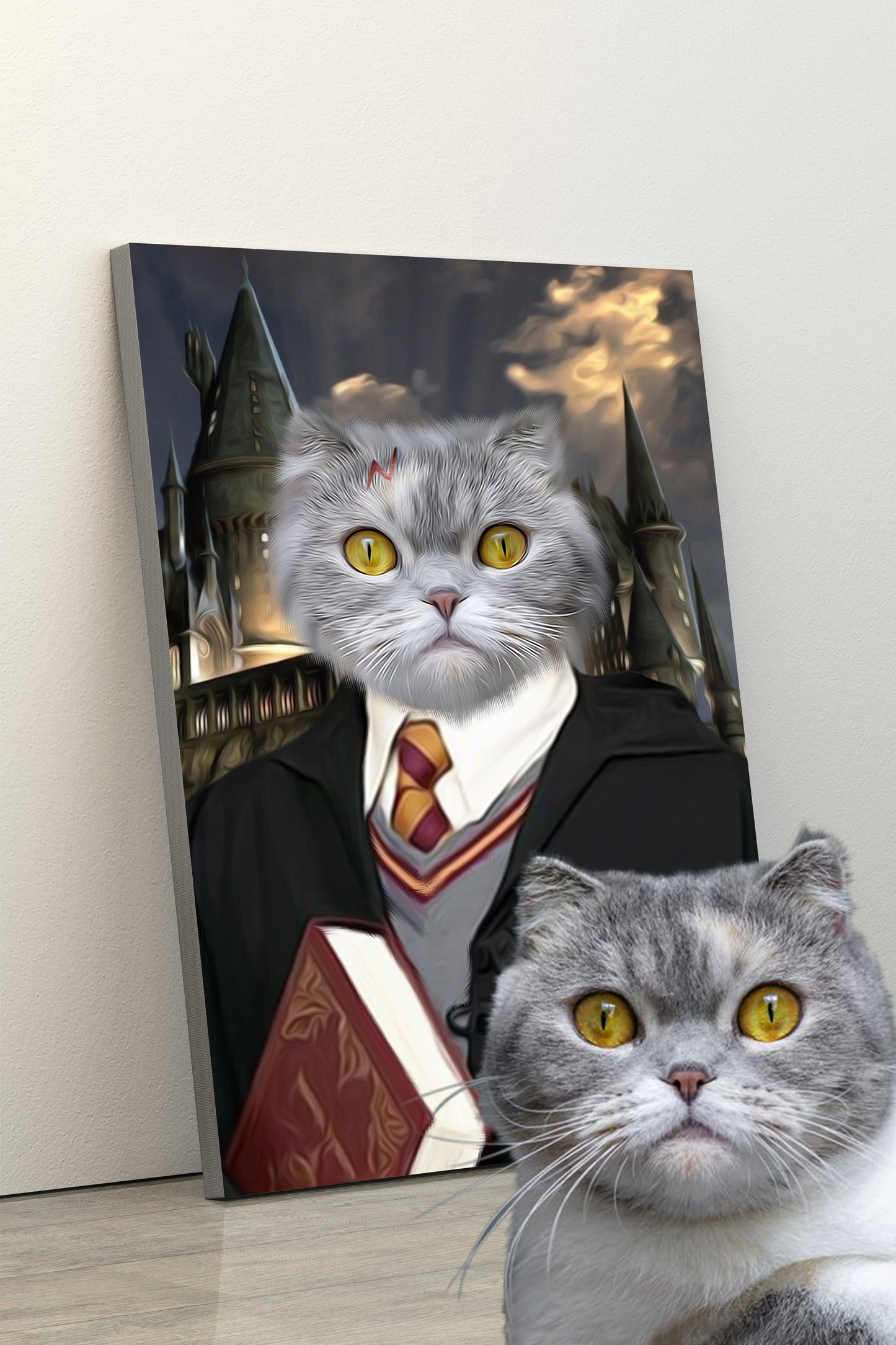 SEE YOUR BELOVED CAT AS THE LITTLE MAGICIAN ON CANVAS