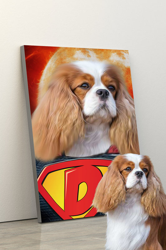 SEE YOUR BELOVED PET AS SUPER DOG ON CANVAS