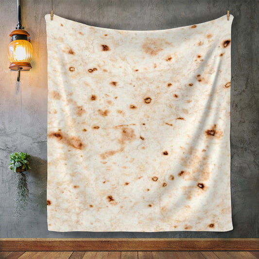 50% OFF SALE - WRAP YOURSELF IN A TORTILLA BLANKET LIKE THE BURRITO YOU ARE - COZY FLEECE/PREMIUM SHERPA BLANKET