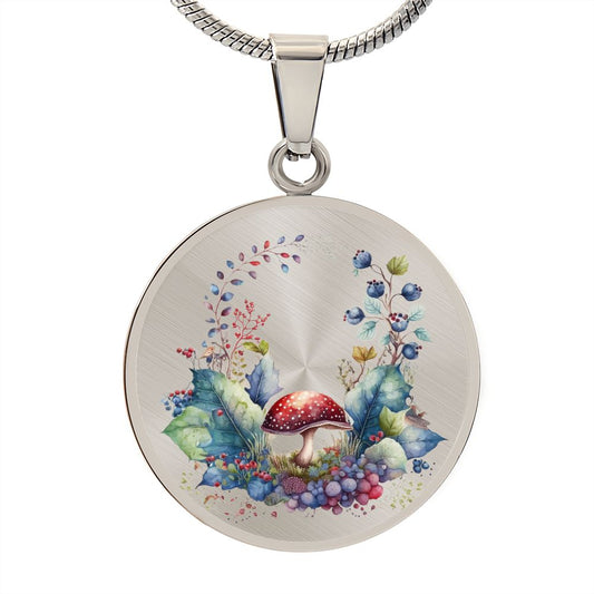 Almost Sold Out - Mushroom Necklace - Circle Luxury Necklace