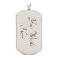 Almost Sold Out -  FAITH OVER FEAR DOG TAG NECKLACE