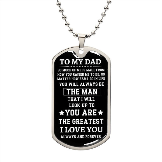 [ALMOST SOLD OUT] TO MY DAD - DOG TAG NECKLACE