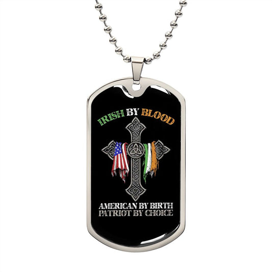 [ALMOST SOLD OUT] IRISH BY BLOOD - DOG TAG NECKLACE