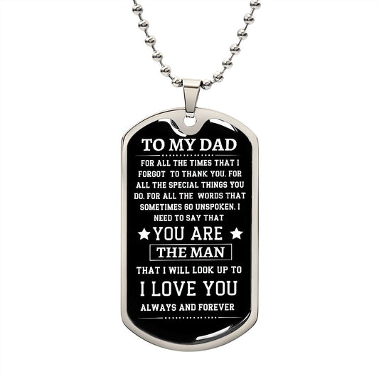 [ALMOST SOLD OUT] TO MY DAD - DOG TAG