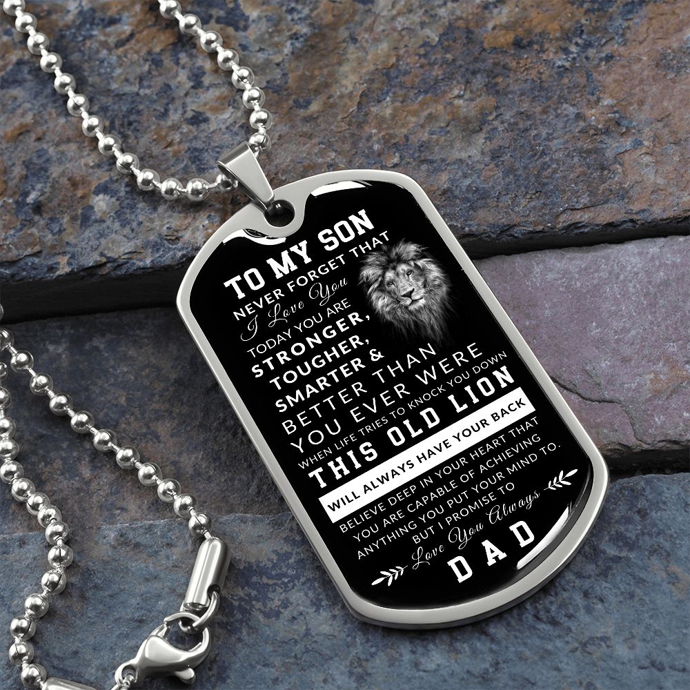 [Almost Sold Out] TO MY SON - DOG TAG NECKLACE