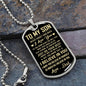 [Almost Sold Out] TO MY SON - DOG TAG NECKLACE