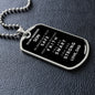 [Almost Sold Out] TO MY AMAZING SON - DOG TAG NECKLACE