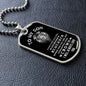 [Almost Sold Out] TO MY SON - DOG TAG NECKLACE