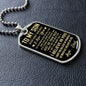 [Almost Sold Out] TO MY SON - DOG TAG NECKLACE