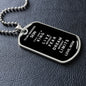 Almost Sold Out -  TO MY SON - DOG TAG NECKLACE