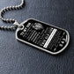 [Almost Sold Out] TO MY SON - DOG TAG NECKLACE