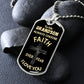 Almost Sold Out -  TO MY GRANDSON - DOG TAG NECKLACE