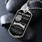 [Almost Sold Out] TO MY SON - DOG TAG NECKLACE