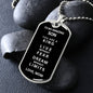 Almost Sold Out -  TO MY SON - DOG TAG NECKLACE