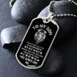 [Almost Sold Out] TO MY SON - DOG TAG NECKLACE