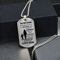 Almost Sold Out -  TO MY SON - DOG TAG NECKLACE