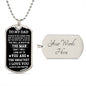 [ALMOST SOLD OUT] TO MY DAD - DOG TAG NECKLACE
