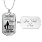Almost Sold Out -  TO MY SON - DOG TAG NECKLACE