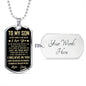 [Almost Sold Out] TO MY SON - DOG TAG NECKLACE