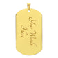 Almost Sold Out -  FAITH OVER FEAR DOG TAG NECKLACE