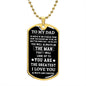 [ALMOST SOLD OUT] TO MY DAD - DOG TAG NECKLACE