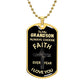 Almost Sold Out -  TO MY GRANDSON - DOG TAG NECKLACE