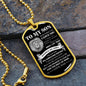 [Almost Sold Out] TO MY SON - DOG TAG NECKLACE