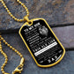 [Almost Sold Out] TO MY SON - DOG TAG NECKLACE