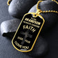 Almost Sold Out -  TO MY GRANDSON - DOG TAG NECKLACE