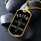 Almost Sold Out -  FAITH OVER FEAR DOG TAG NECKLACE
