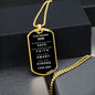 [Almost Sold Out] TO MY AMAZING SON - DOG TAG NECKLACE