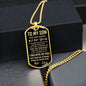 [Almost Sold Out] TO MY SON - DOG TAG NECKLACE
