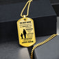 Almost Sold Out -  TO MY SON - DOG TAG NECKLACE